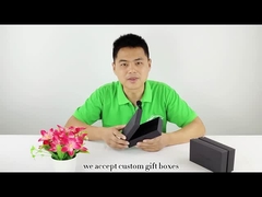 Εξατομικευμένο μαύρο συσκευάζοντας κιβώτιο CMYK Pantone κοσμήματος