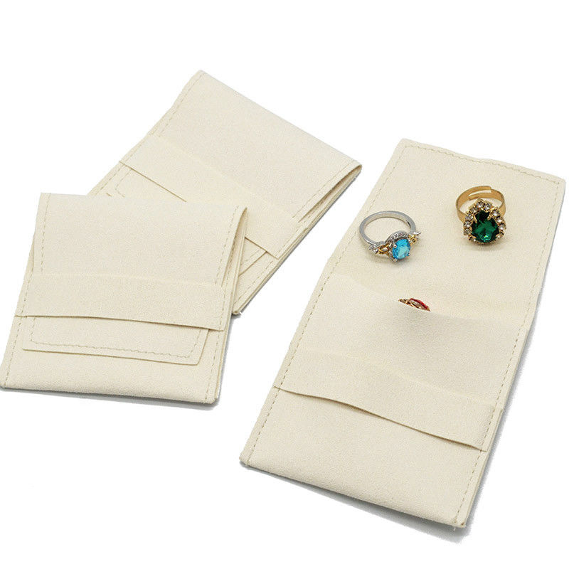 Ζωηρόχρωμο βελούδο Microfiber συνήθειας σακουλών υφάσματος Earing Necknace δαχτυλιδιών