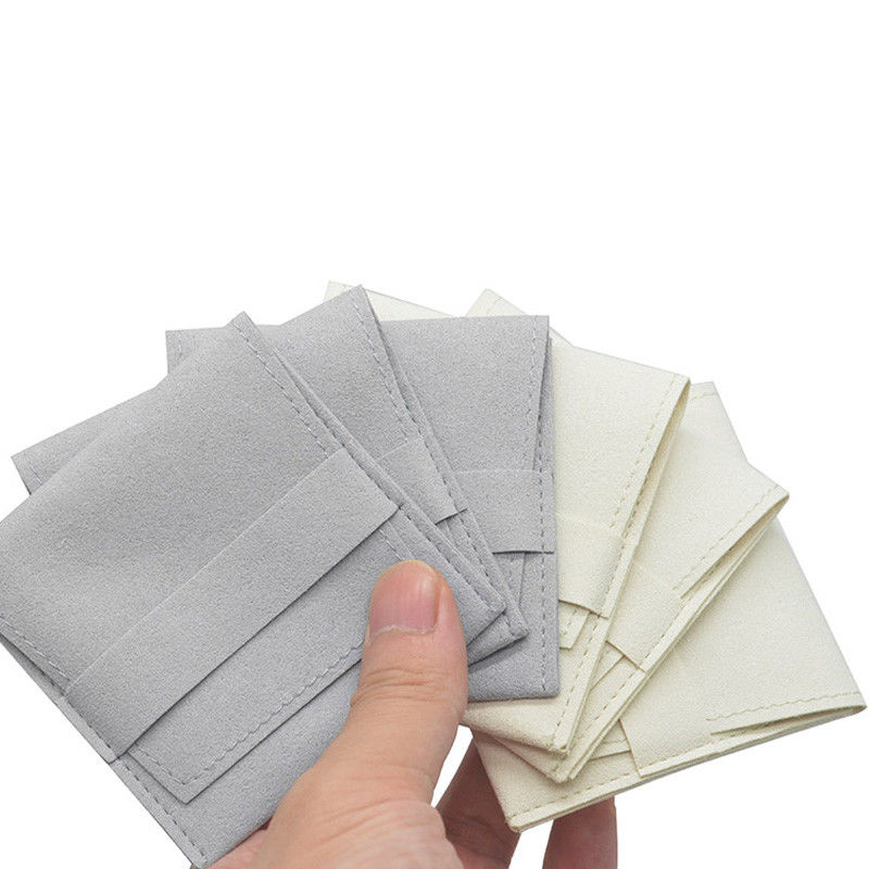 Ζωηρόχρωμο βελούδο Microfiber συνήθειας σακουλών υφάσματος Earing Necknace δαχτυλιδιών