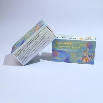 Φορητή κάμερα παιδιών Καρτόνι Συσκευαστικό κουτί με φωτεινό μωβ χρώμα Custom Logo