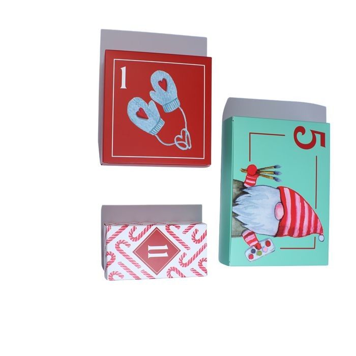 Μικρά κουτιά συσκευασίας Custom Mystery Box για Skincare και Χριστουγεννιάτικο Advent Calendar Box