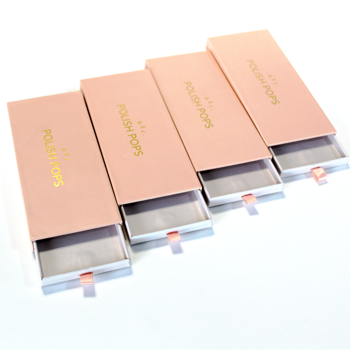 Πολυτελές κουτί συσκευασίας Press on Nails με γυαλιστερή πλαστικοποίηση, επίστρωση UV και βερνίκι για ψεύτικα νύχια μανικιούρ ομορφιάς