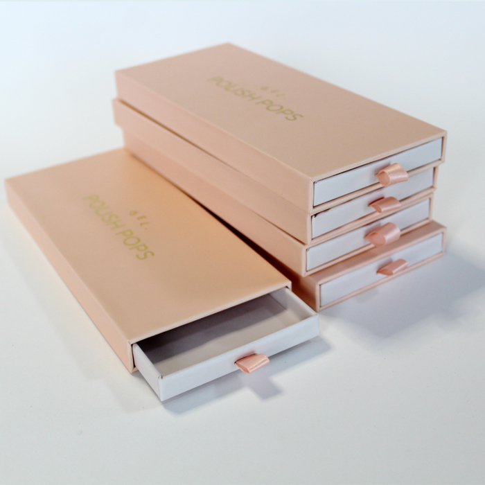 Πολυτελές κουτί συσκευασίας Press on Nails με γυαλιστερή πλαστικοποίηση, επίστρωση UV και βερνίκι για ψεύτικα νύχια μανικιούρ ομορφιάς