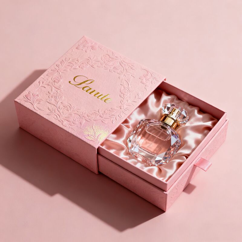 Τρένδος μόδας Προσαρμοσμένο κουτί δώρων με τετραχρωματική εκτύπωση και UV εκτύπωση για πολυτελή συσκευασία καλλυντικών