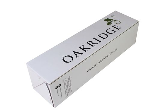 Άσπρο ζαρωμένο διπλώνοντας χαρτοκιβώτιο κιβωτίων χαρτοκιβωτίων για το ενιαίο μπουκάλι κρασιού πακέτων
