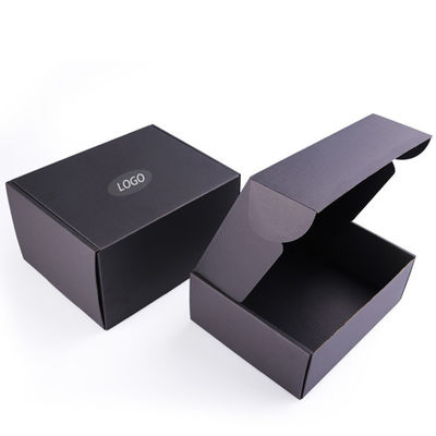 Μαύρα Custom Flat Shipping Mailer Box με Προσαρμοσμένο Σχέδιο