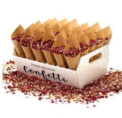 Καρτόνι Confetti Κωνικό Κρατήρα Δίσκο και κουτί με προσαρμοσμένο λογότυπο